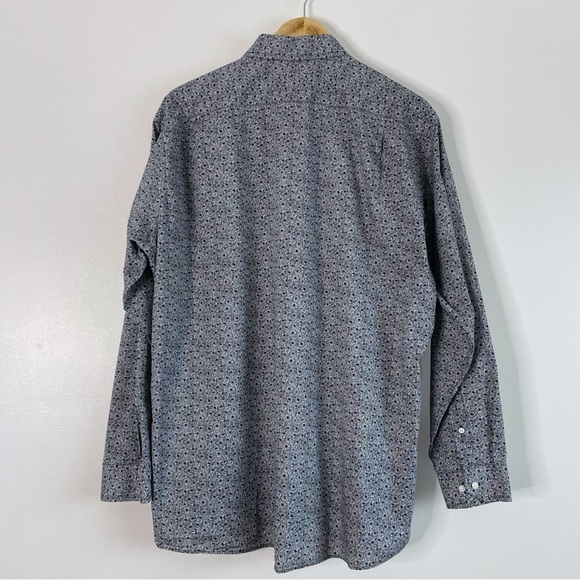 Ben Sherman Black Floral Button Up Dress Shirt - Picture 8 of 11